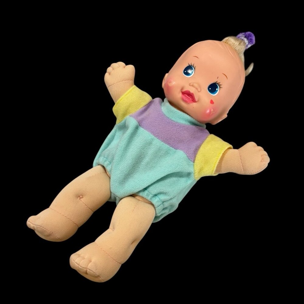 Vintage Magic Nursery It's A Girl Baby Doll 8" Plush Body 1992 Mattel 90s Gift